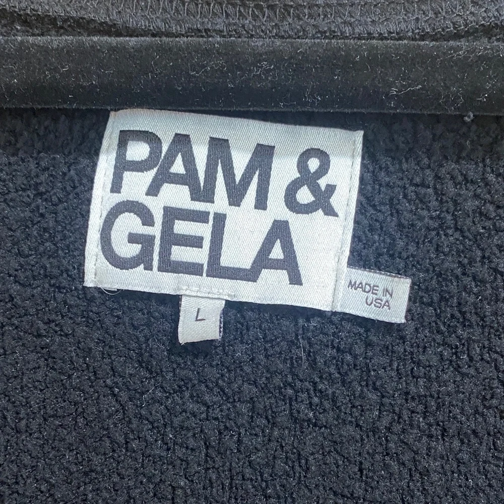 Pam & Gela Black Asymmetrical Relaxed Blouse - Picture 2 of 6